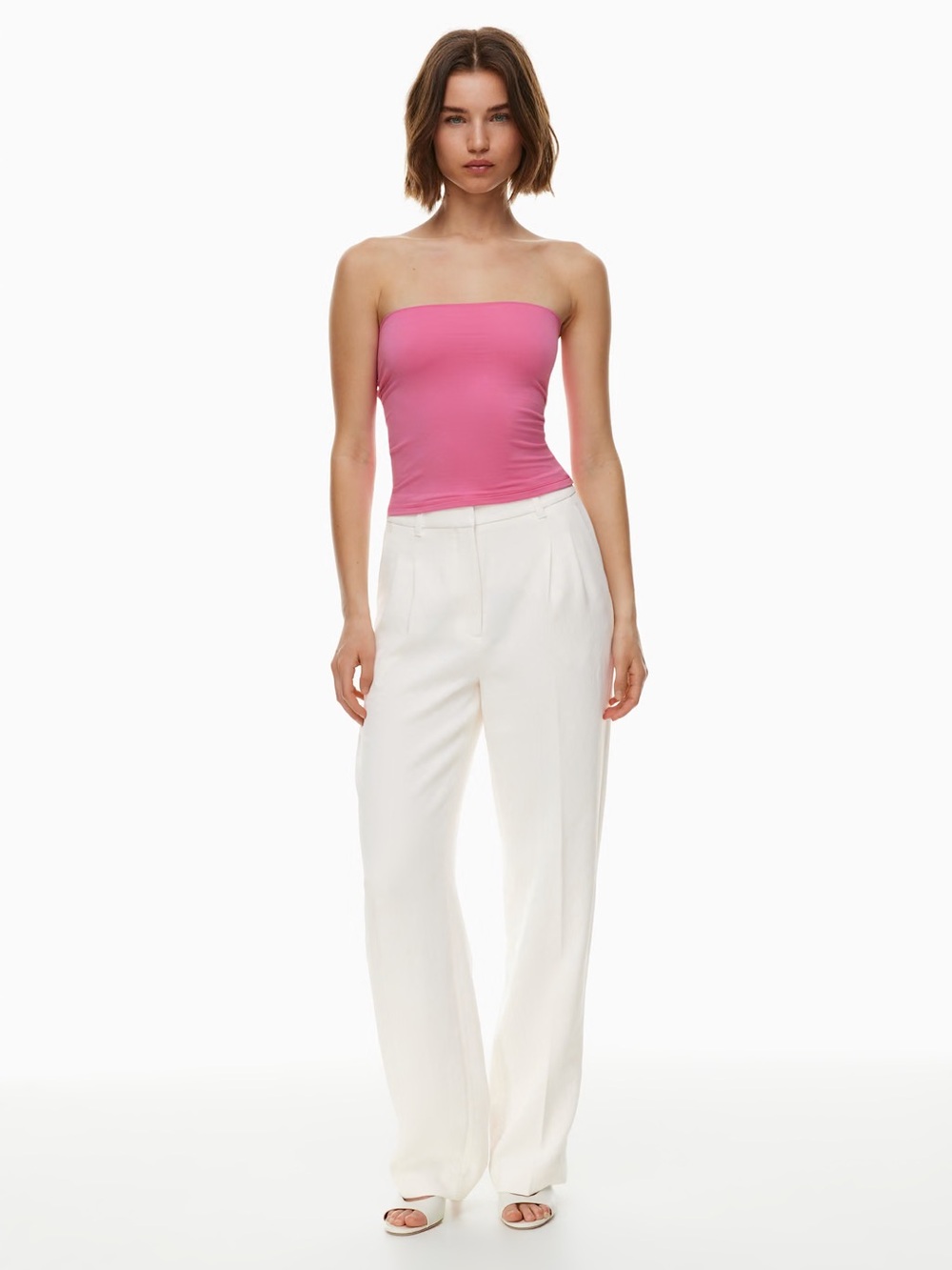 Aritzia Smooth Seamless Giselle Tube Top - Rosebud Pink - Picture 2 of 5
